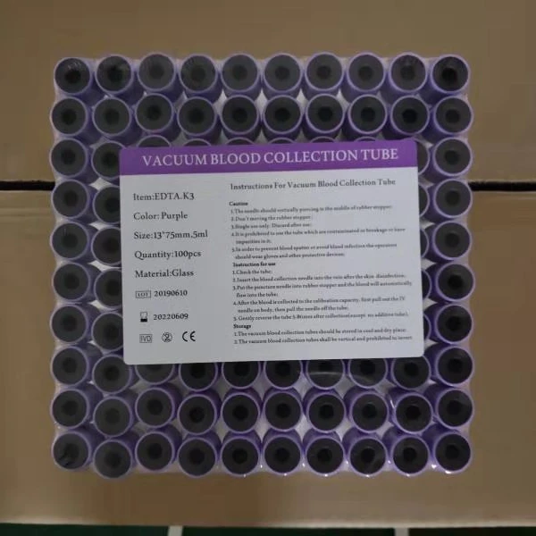 5ml Vacuum blood collection Tubesingle use EDTA K3 TUBE