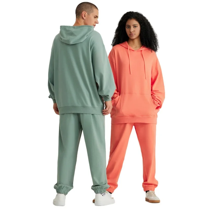 Custom 330gsm 100% Cotton Pullover Sweatshirt Garment Dyed Reversible Fleece Plus Size Mens Hoodies & Sweatshirts Manufacturer