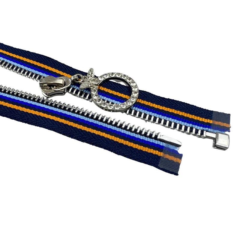 High Quality Open Gold Clothing Metal Zipper 5# Y Teeth Metal Zipper Jacket