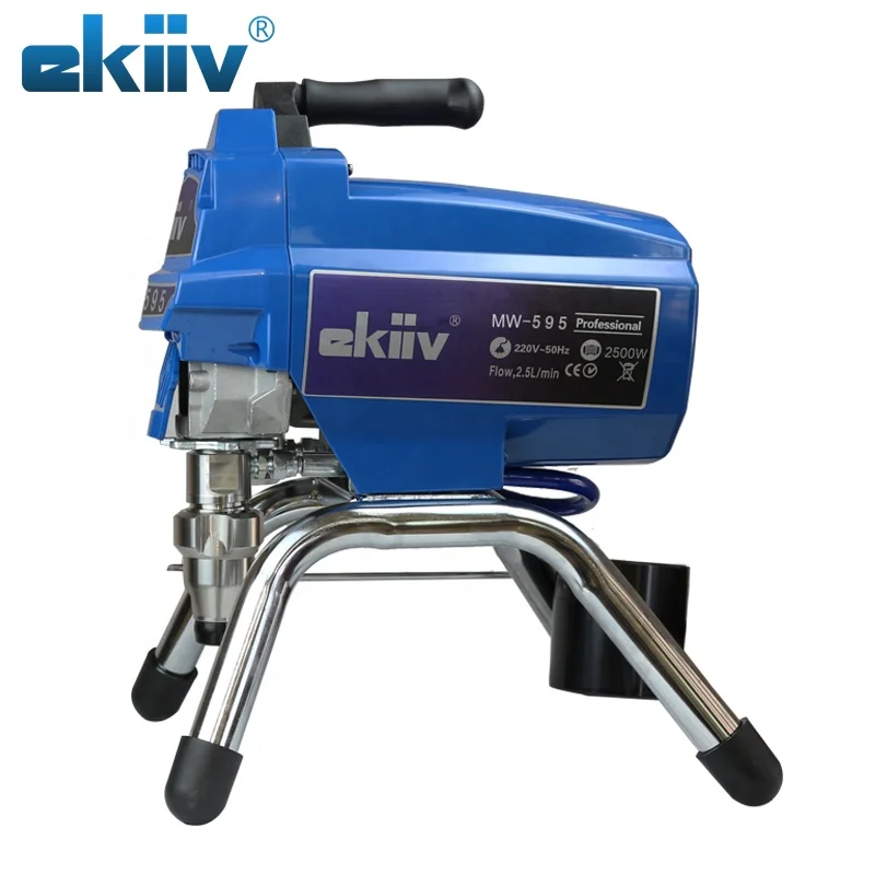 EKIIV M595 2600 Вт масляные покрытия для зданий 3 литра в минуту распылительная машина высокого давления безвоздушная