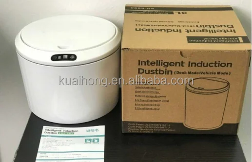 Wholesale Creative 3L Sensor Dustbin Automatic Plastic Smart Trash Bin Small Waste Bins For Kitchen Bedroom Bathroom