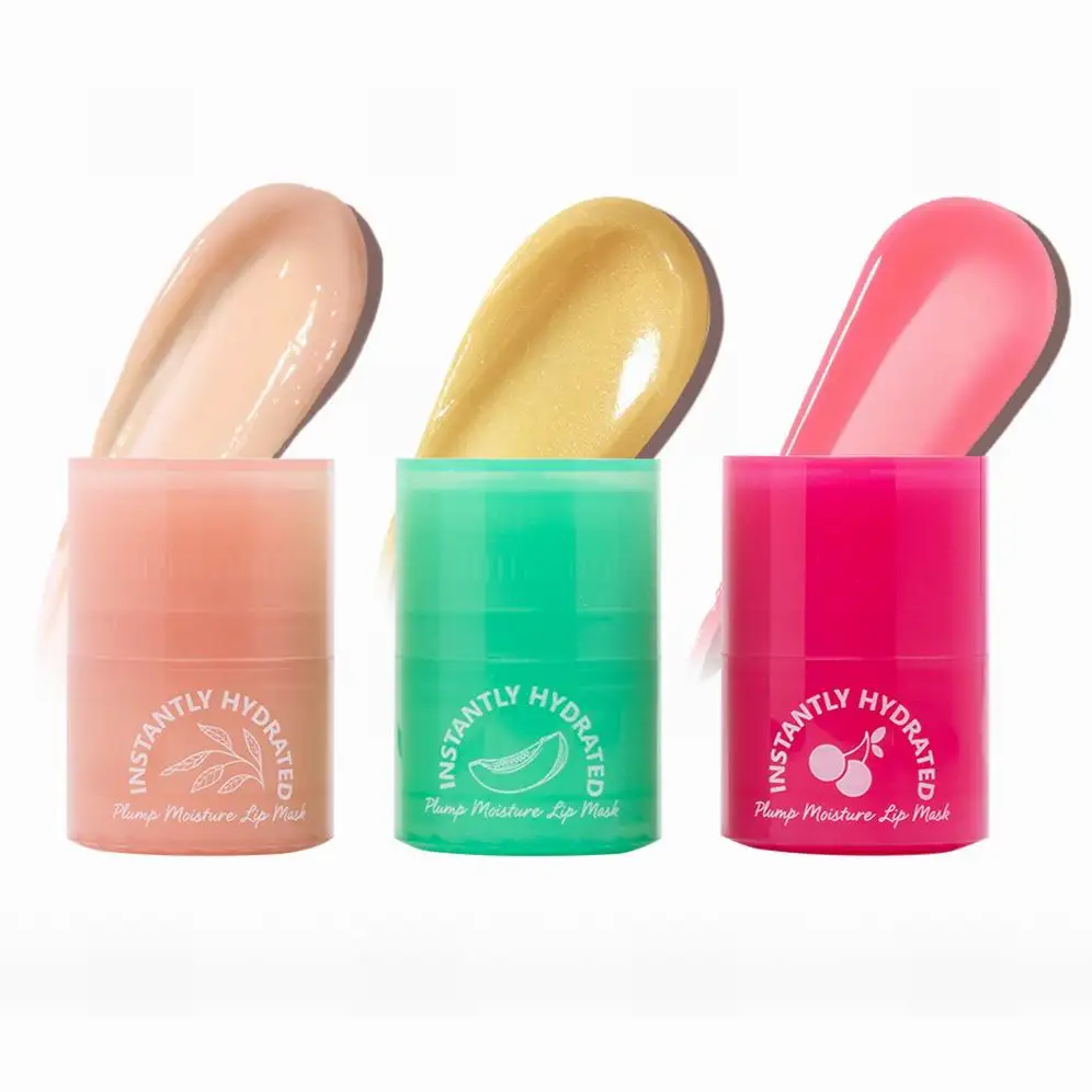 Private Label Moisturizing Bulk Lip Mask Vendors Cruelty Free Fruit Sadoer Hydrated Plump Moisture Lip Mask for Dark Lips