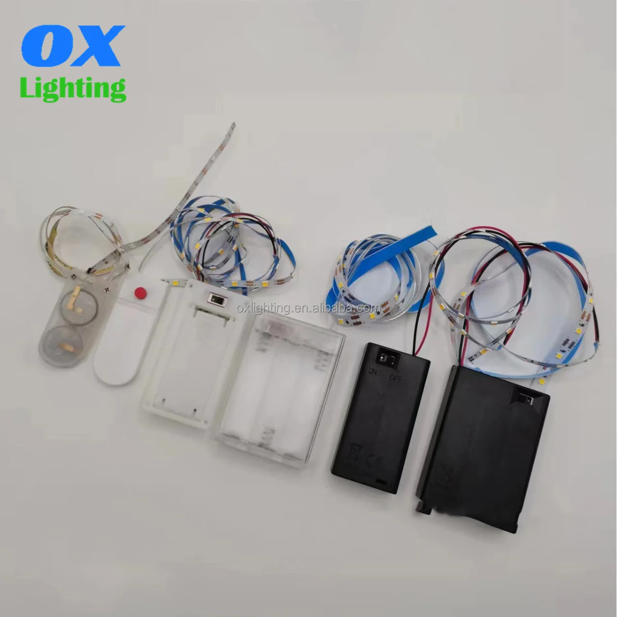 3.7v 3v 4.5v  3mm 5mm 8mm 2835 5050 Timer Switch Battery Powered Led Strip Backlight Lamp Light For Shoes