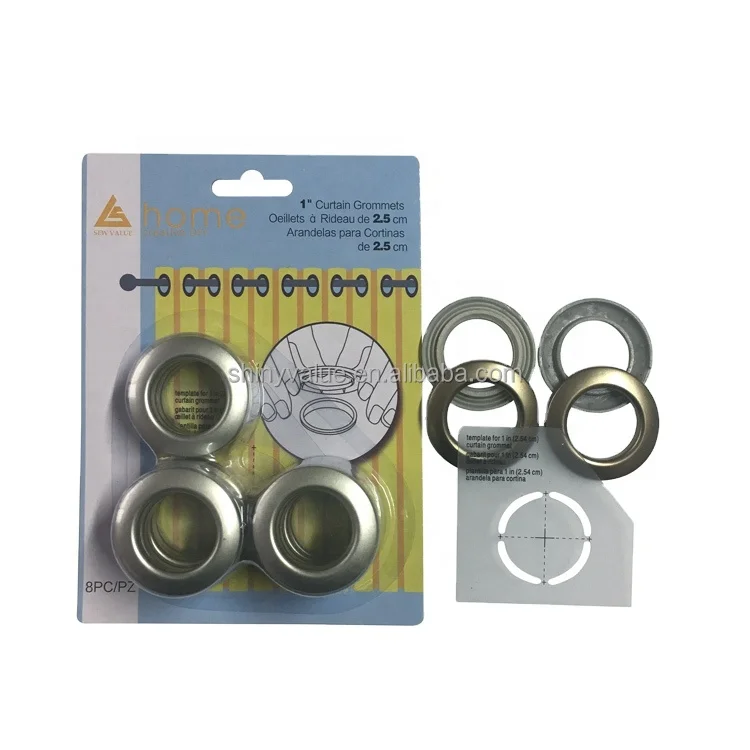 Circular plastic eyelet Curtain ring grommets for tarps and curtains