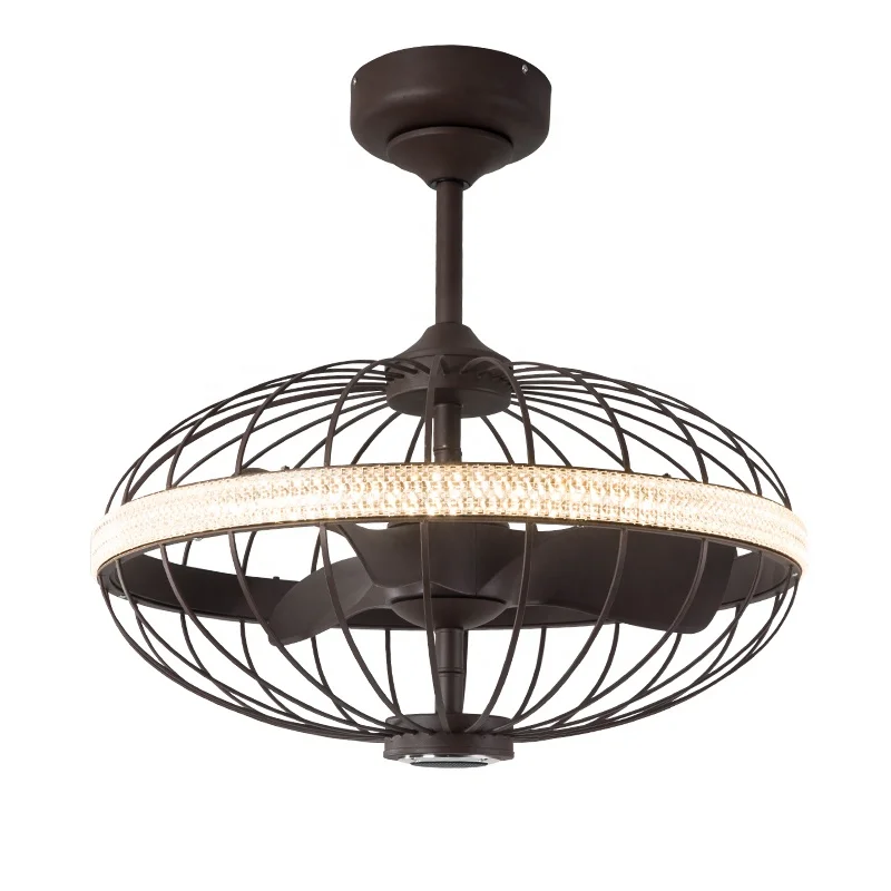 
High quality ABS blade fan light modern style decorative hardware acrylic led light with ceiling fan 