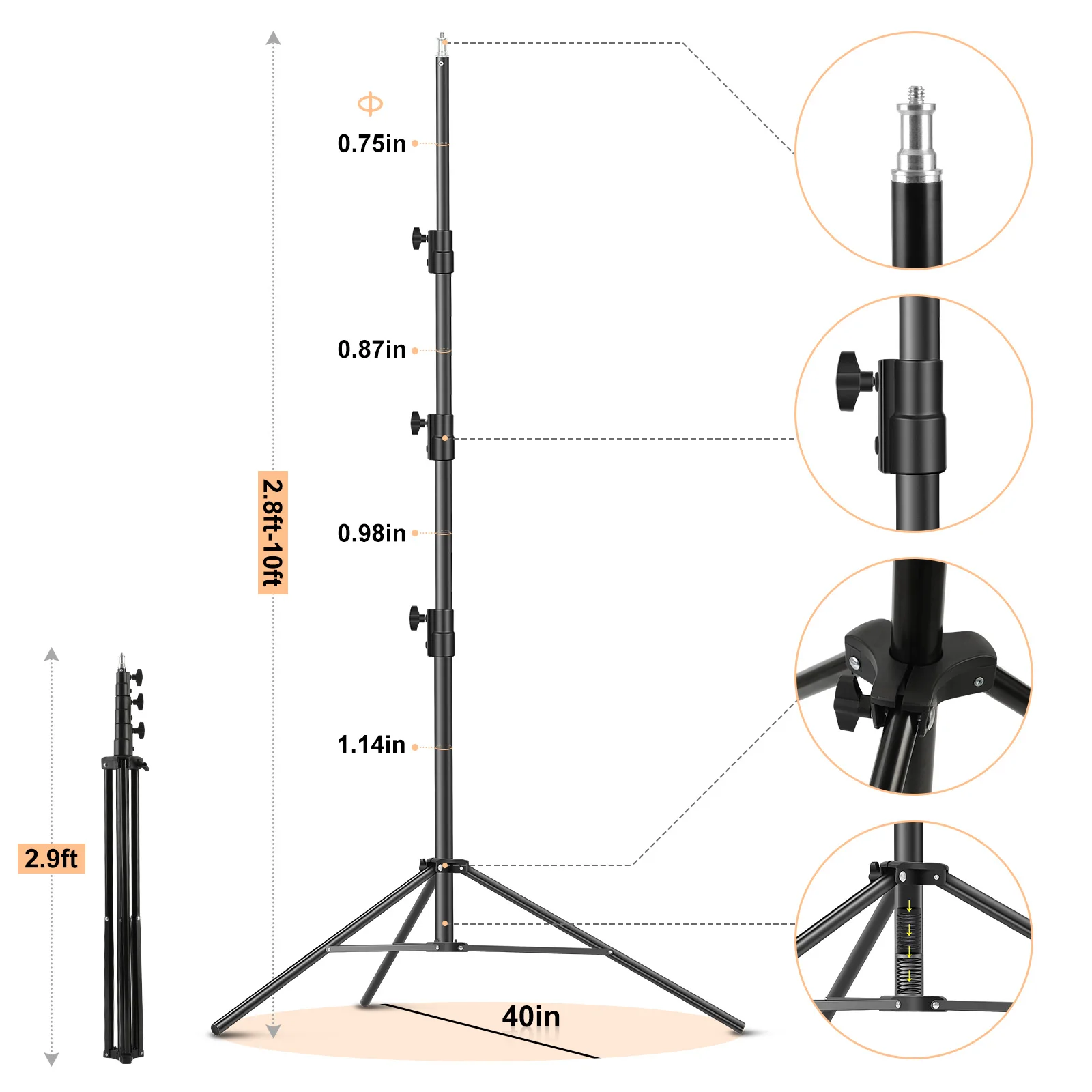 Green Screen Muslin Backdrop Support Stand Photo