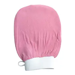 Hot Sell Viscose Eco Exfoliating Pink Mitt Custom Logo Exfoliating Mitt Set