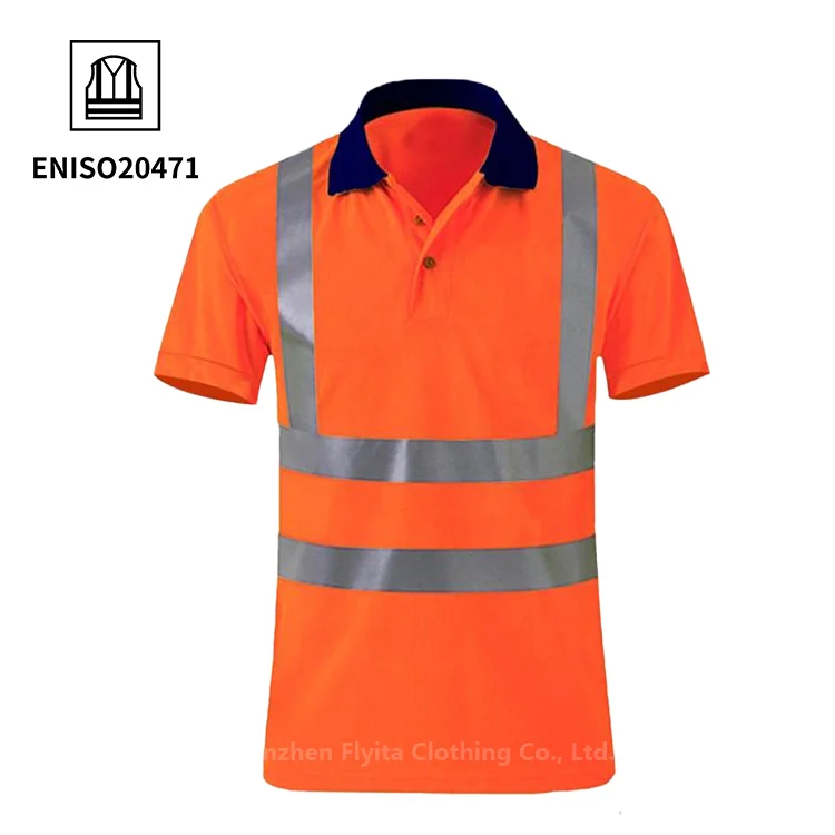 OEM Polyester Heavy Duty Hi Vis Safety Shirt Building Welding Engineering Mining Construction Reflective Workwear Work Shirts