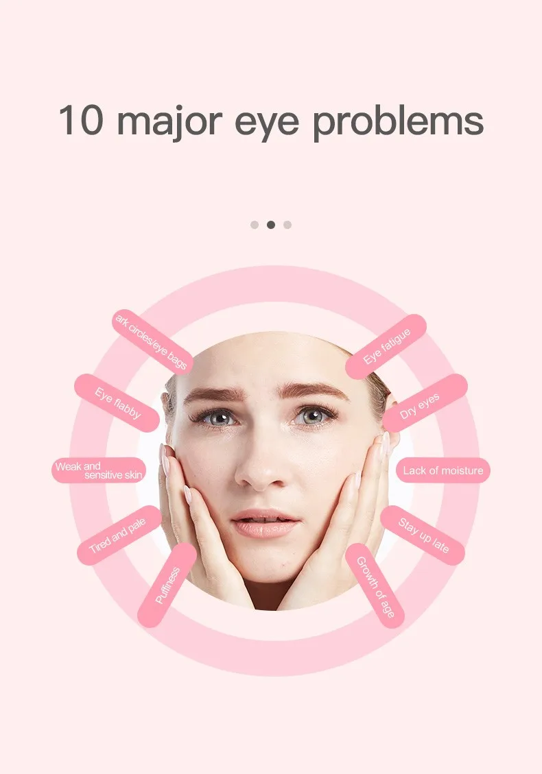 Home use portable Vibration Face Lifting Dark Circles Removal Anti Wrinkle Electric Eye Massager Pen