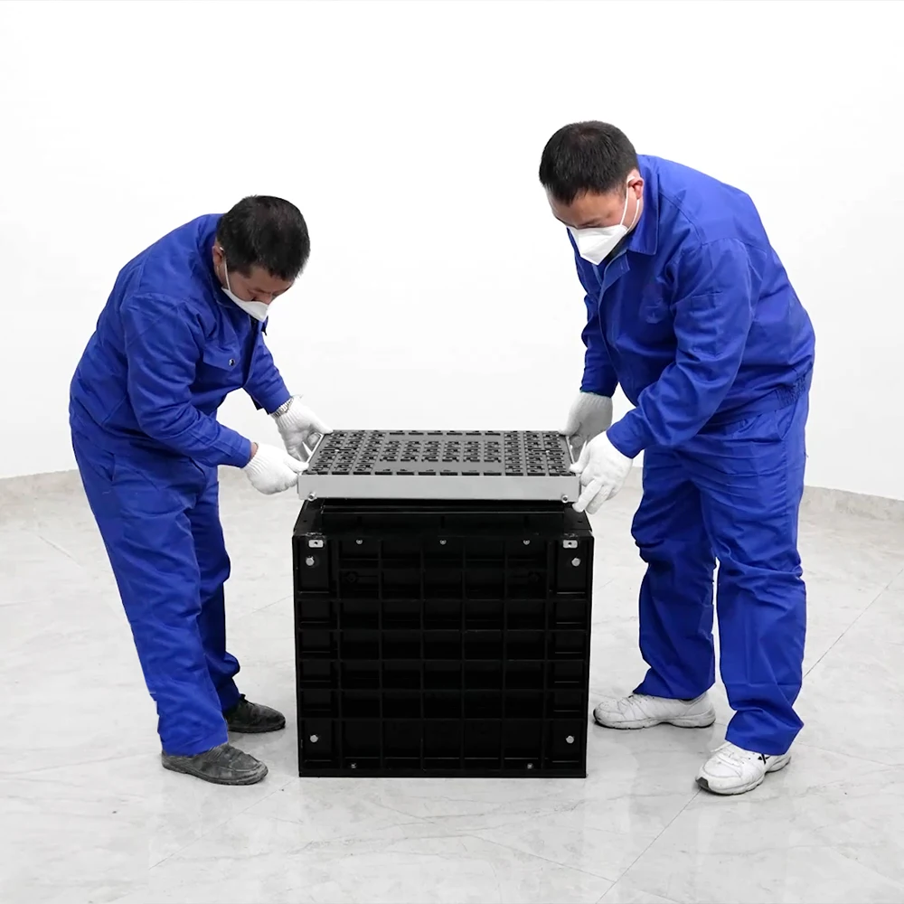 FCST TH SMC 100KN Axial Load  40KN Lateral Load Reinforced Plastic Square FRP SMC Manhole Chamber Box Backbone Vault