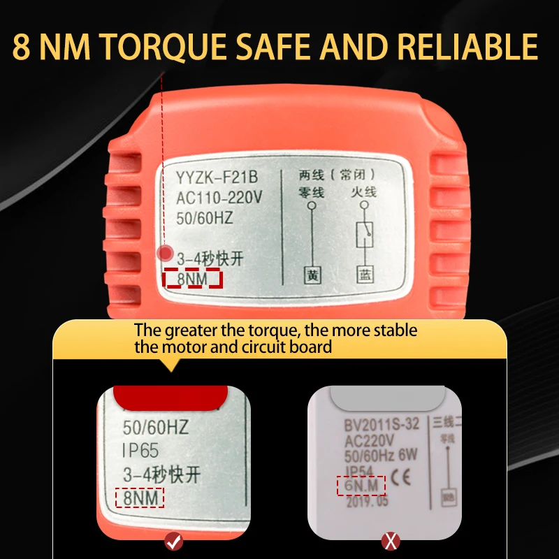 Customized DN25 quick opening and closing electric three-way ball valve normally closed threaded high flow brass valve for water