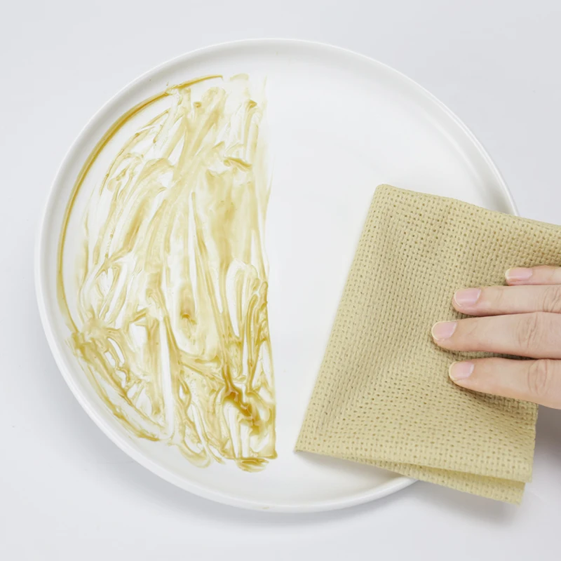 100% Pure Bamboo Fiber Kitchen Towel Cleaning Dish Cloths Compressed Towel  For Kitchen or Home