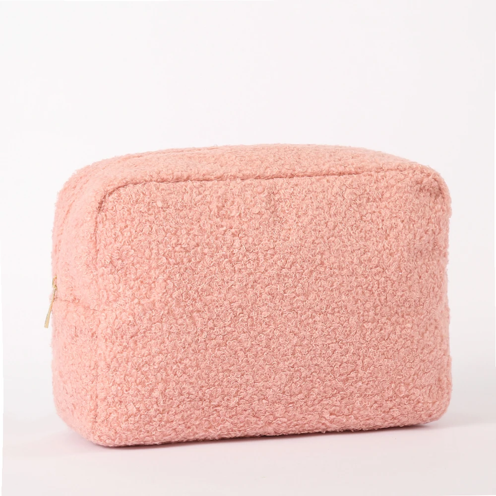 Wholesale custom printed sublimation blank organic cotton canvas cosmetic makeup pouch beauty make up Pouch Cosmetic Bag