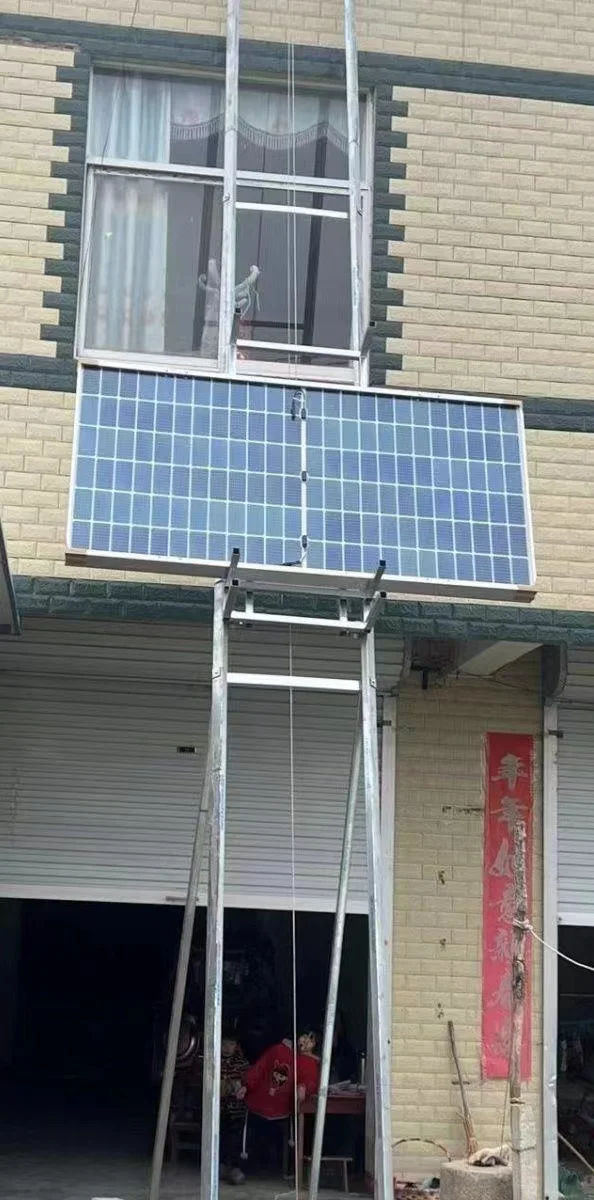 High Quality Hydraulic Electric Cargo Elevator Lift Solar Panel Lift 200kg 4 Panels Ladder Lifter