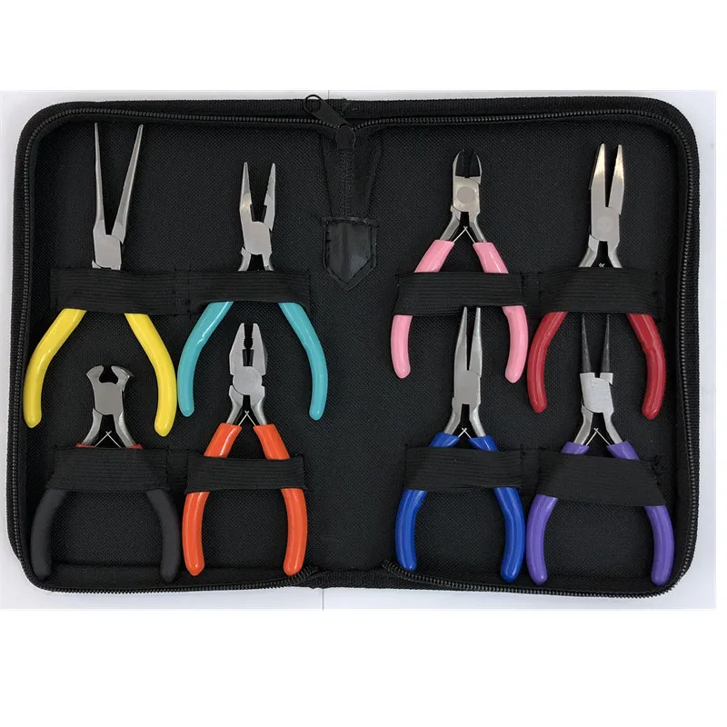 Jewelry tools color 8-piece set mini pliers jewelry pliers