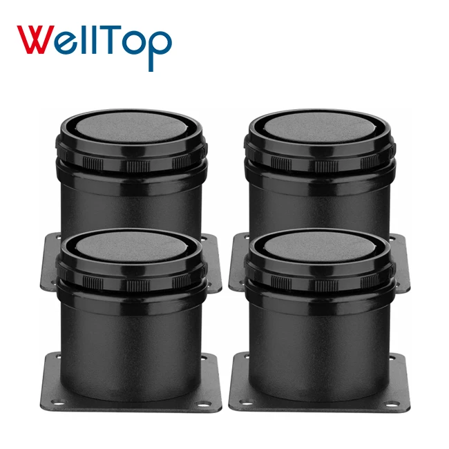 Furniture Hardware Accessories Fittings Kitchen Cabinet Legs Round Support Stainless Steel Table Legs Adjustable Furniture Feet