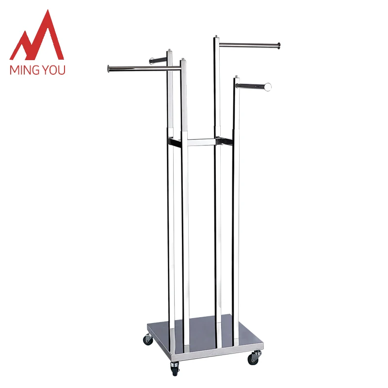 Индивидуальная модная металлическая подставка для магазина женской одежды розничного Золотая Подставка