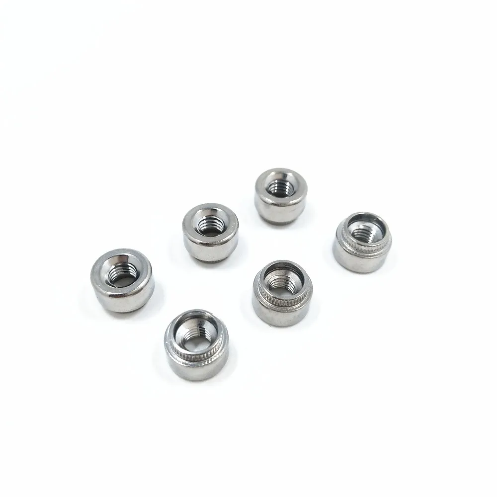 stainless steel PEM standard Z, ZS, NZ, NZS Knurled Head Self Clinching press fit nuts