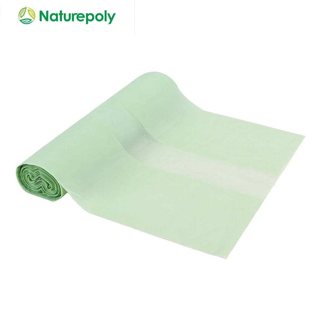 Eco-friendly Wholesale Compostable Biodegradable Plastic PLA Fruit Packaging  gusset Bag Shopping side guset bag on Roll