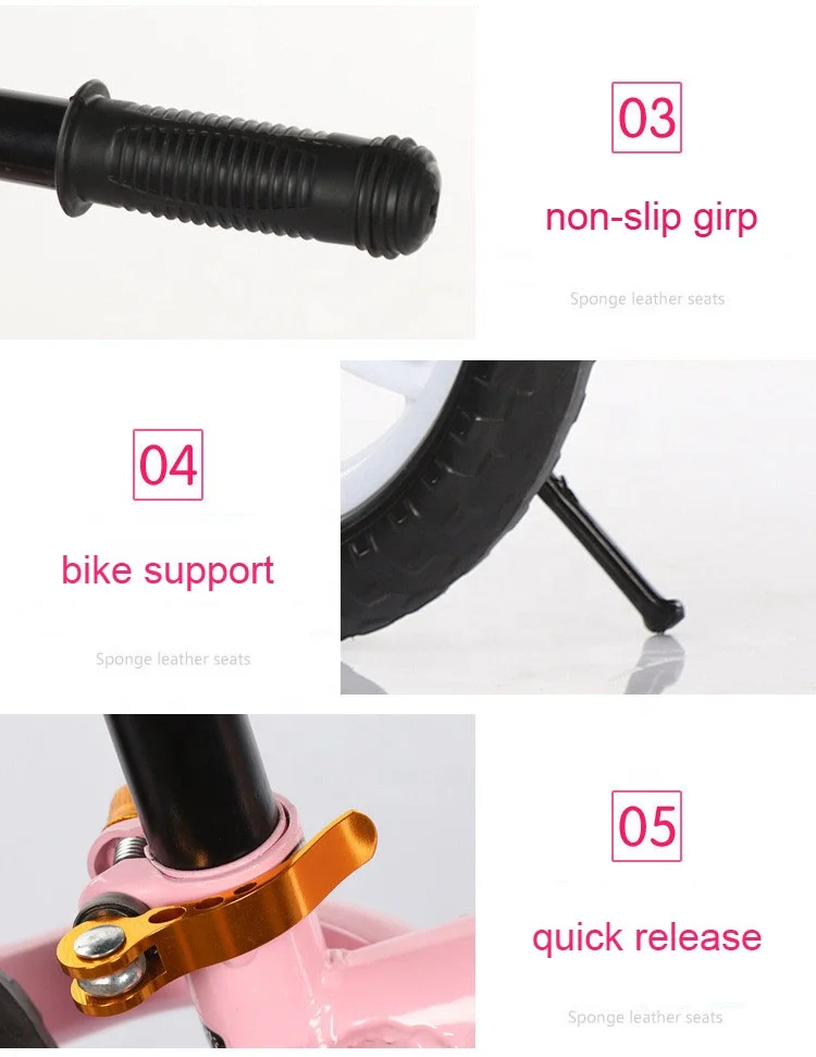 2 ~ 10 -Year-Old Boys and Girls Steel Frame Balance Bike Baby Ride on Car Mini Cheap Road Bike Kids First Bike for Children