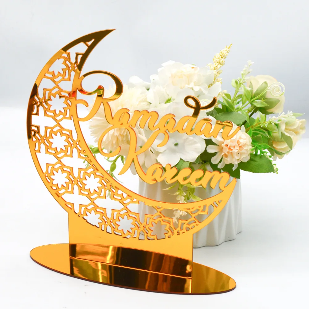 Creative Muslim Festival Acrylic Mirror Decorative 3D Light islamic art Home Decoration