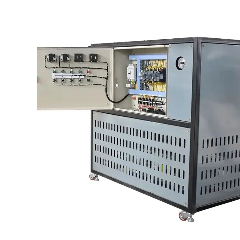 Bright custom electric thermal oil heater circulating heating system with cooling unit for petrochemical industry