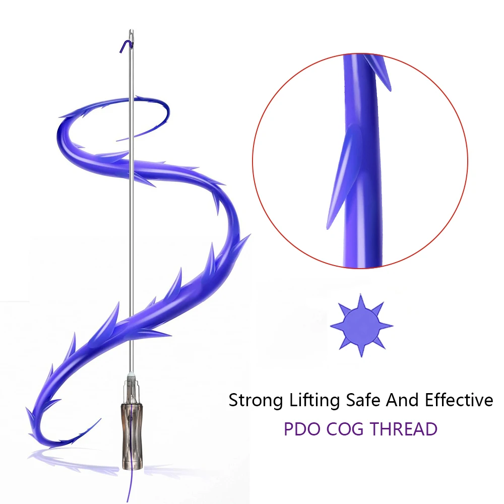 Korean LOGO Customizable 26G 27G 25mm 38mm 50mm Stronger Face Tightening PCL Tornado Screw Thread