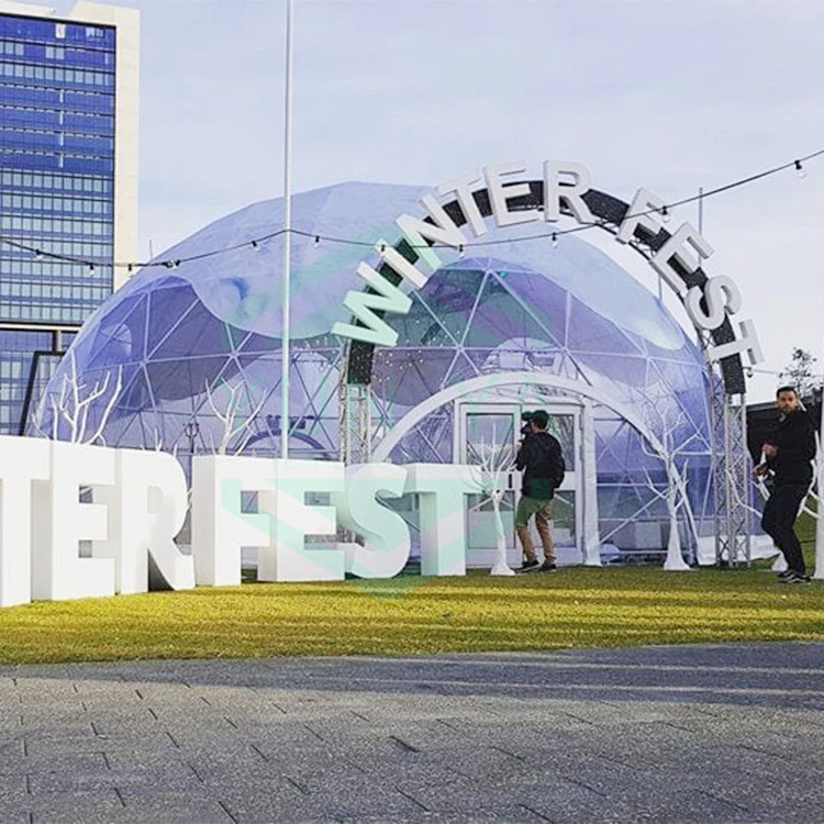 Fast Pop Up Heavy-Duty Outdoor Commercial Advertising Sphere Prefab Tenda Car Show Trade Fair Event 360 Projection Geo Dome Tent