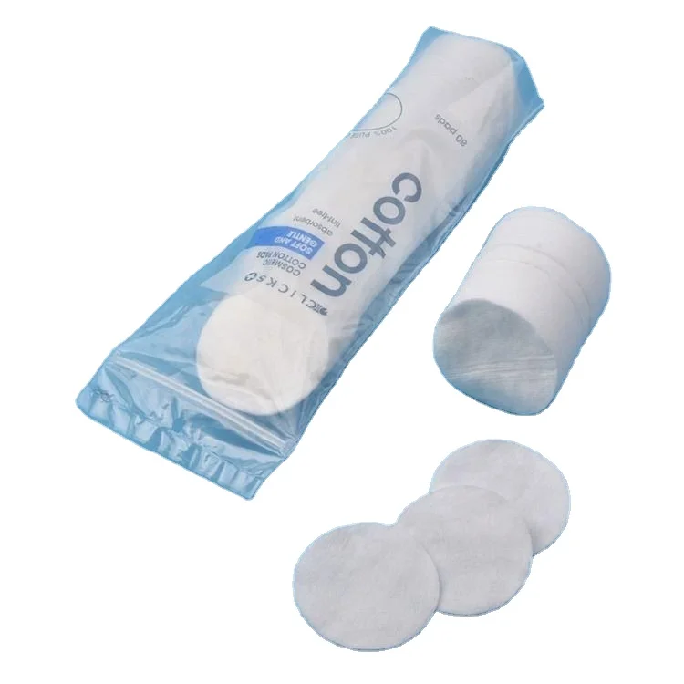 cheap makeup remover round facial nail polish pads spunlace make-up remove cotton pad