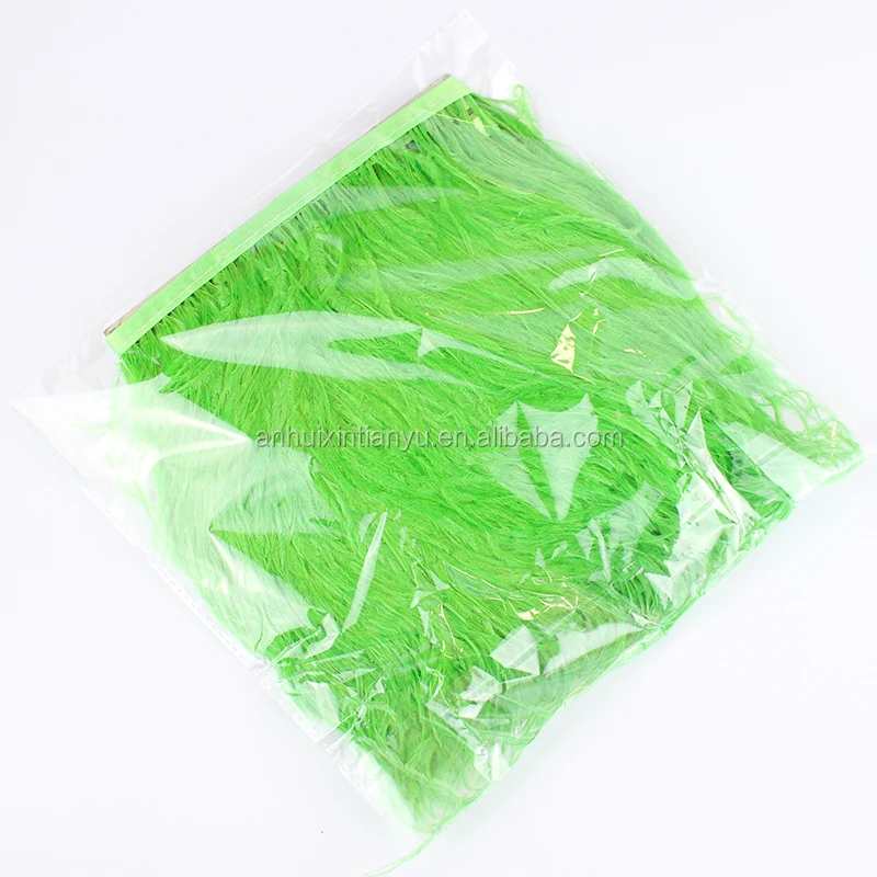 Custom Color and Layers Ostrich Feather Lace Fabric for Clothing