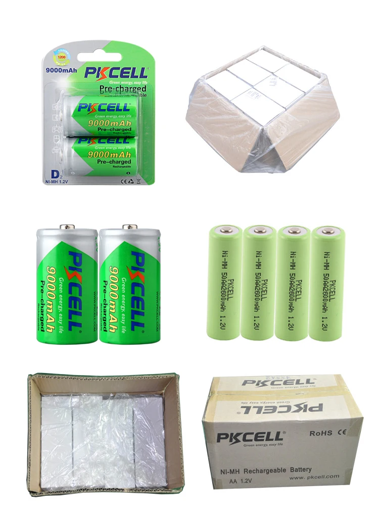 Ni-Mh ready to use rechargeable battery D9000 size 1.2v 9000mAh for solar light