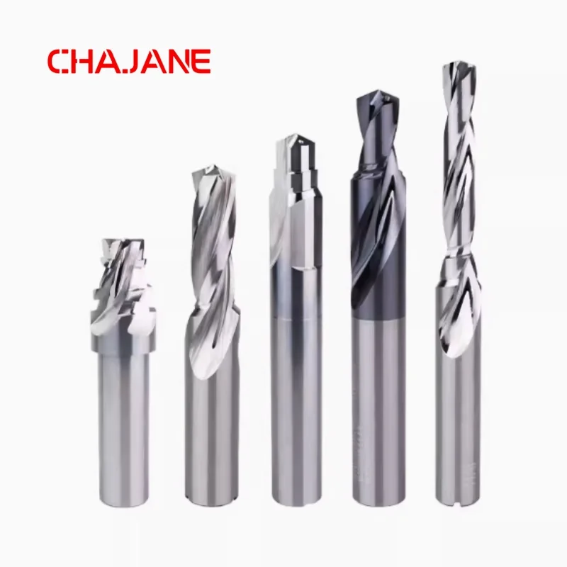 90 Degree Colorful Step Drill CNC Cutting Tool HRC55 2 Flute Wood Drill Bits Carbide Cutting nano step drill