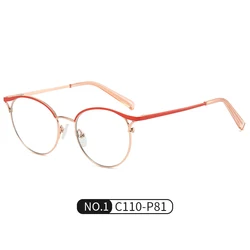 2022 Fashion Cat Eye Glasses Frame Newest Computer Glasses Women Colorful Design Blue Light Blockling Glasses For Women WH511