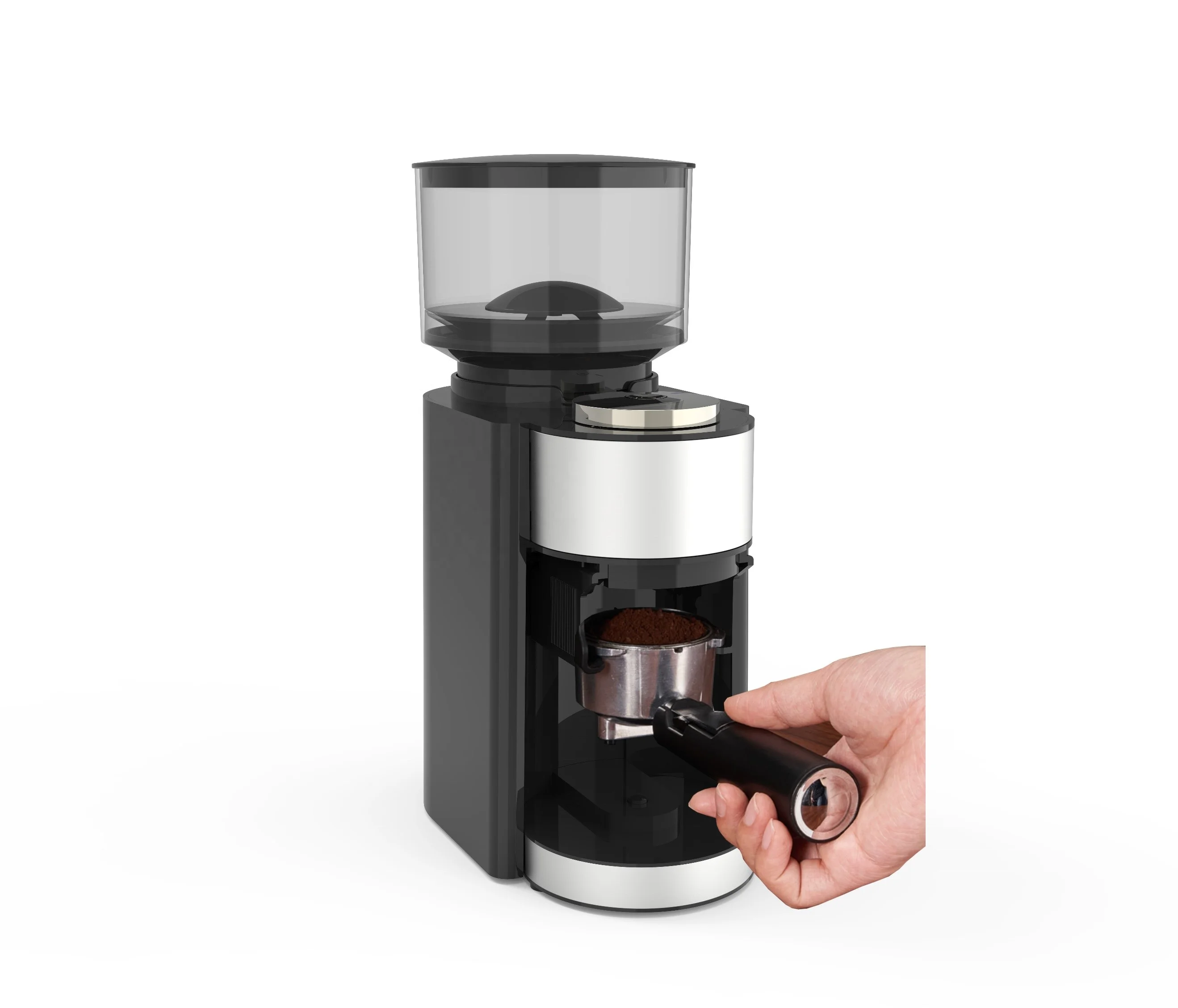 Professional Spatter-proof  Industria Coffee Machine Electric Conical Burr Commercial Coffee Grinder  for Espresso