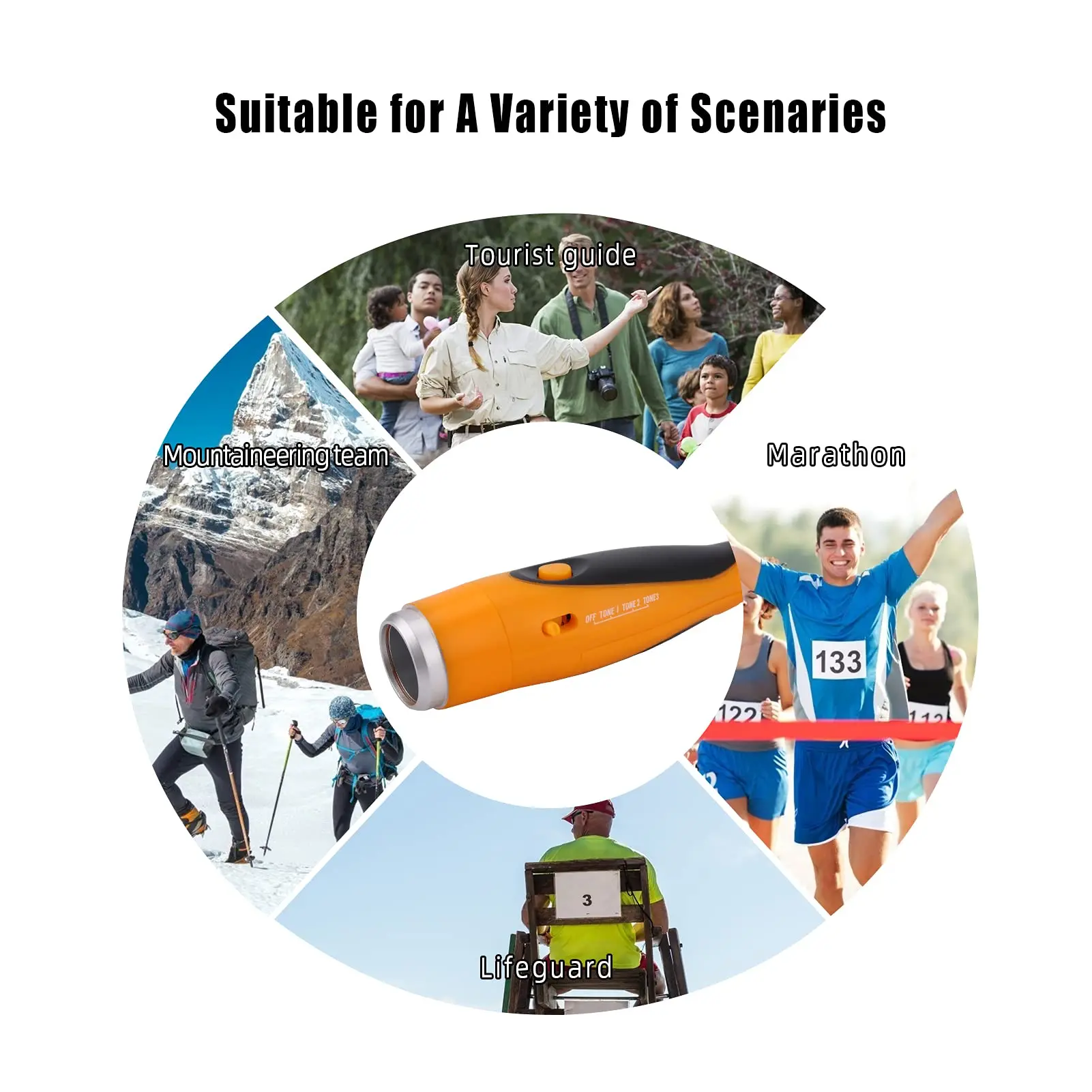 Electronic Whistle, Battery Operated Whistle Adjustable 3 Different Loud Ultrasonic Dog Training Whistle and Clicker