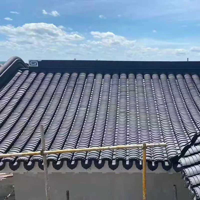 Chinese traditional residential house antique cheap clay roof tiles