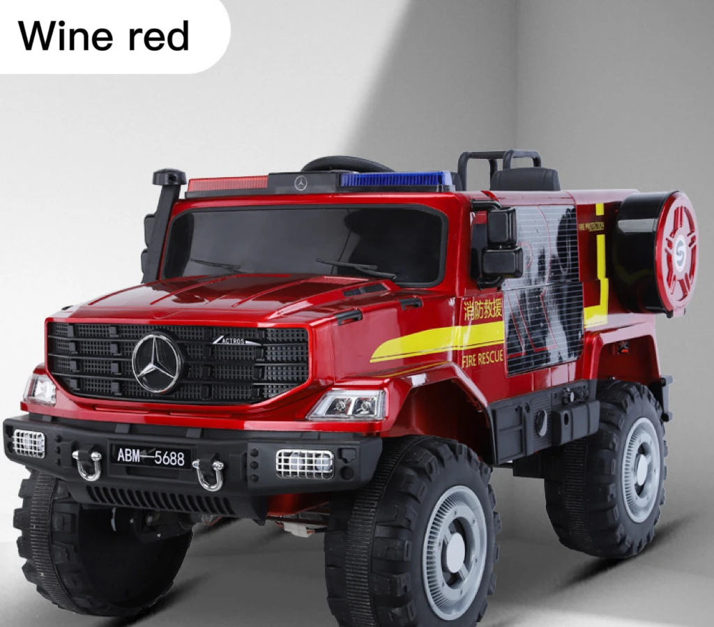 Детский Электрический автомобиль 4x4 с дистанционным управлением детские игрушки для мужчин и женщин двойной пожарный полицейский Детская поездка на