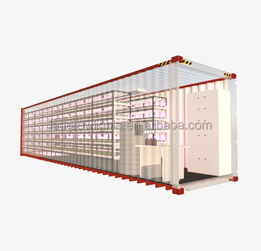 smart vertical farming greenhouse factory lettuce microgreens hydroponic grow shipping container farm