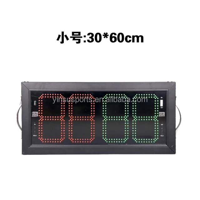 four digit electronic single side football substitution board football player change scoreboard