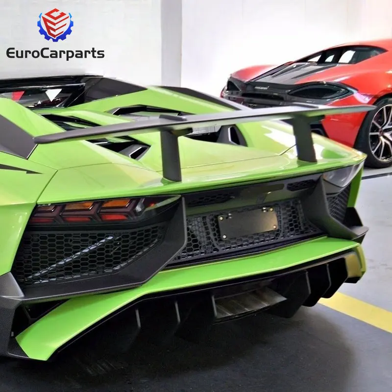 lam LP750 SV style carbon fiber car accessories auto parts rear wing spoiler for Lamborghini Aventador LP750