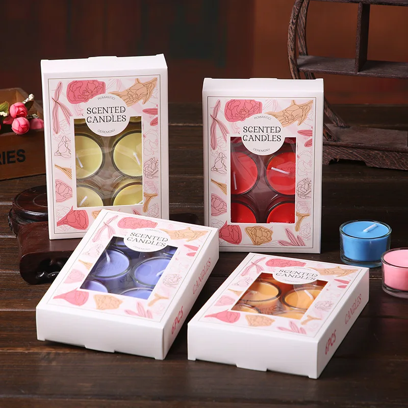 Customized 100% scented soy wax candle aromatic candles different color Glass Candle