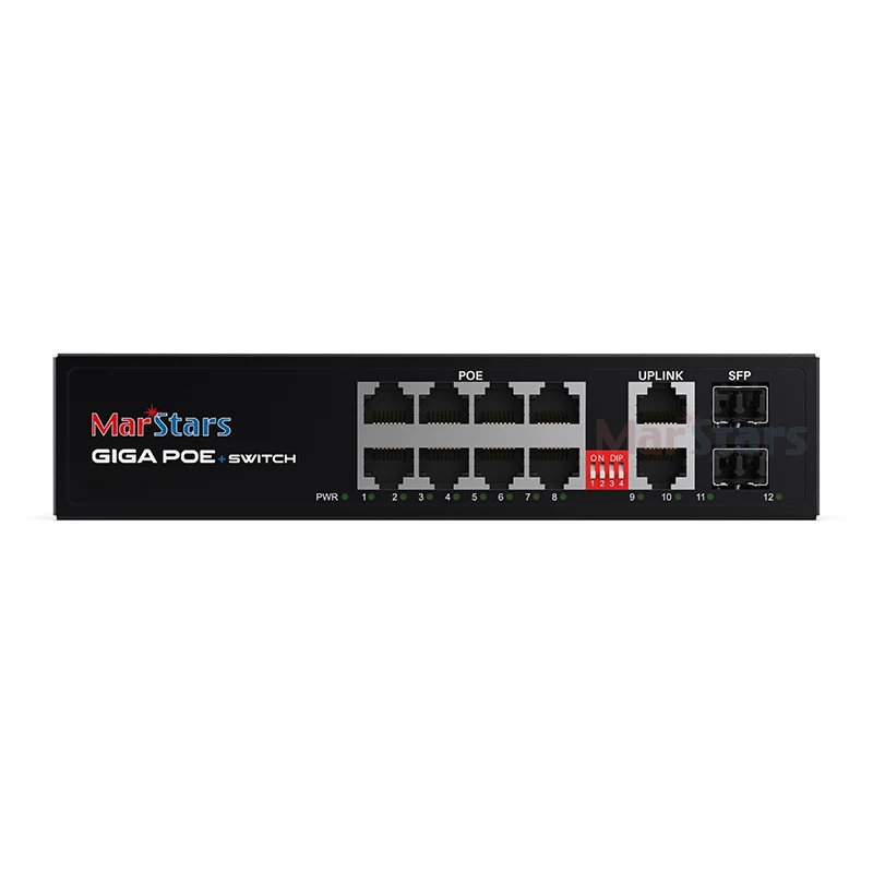 Mars Pro Tech C4kx-pwr-750ac-r/2 Managed Gigabit Hikvision Network POE Switch For Security