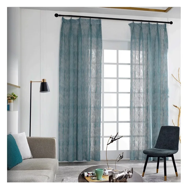 Factory direct sales sheer ready made European Germany style curtain for the living room luxury