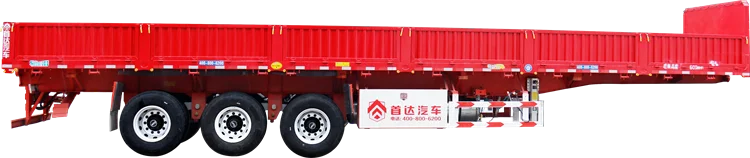 2022 new Making 3 Axles Cargo fence semi trailer Max Stone Steel fence  flatbed trailer