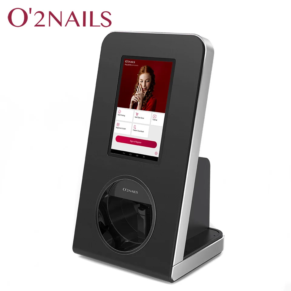 Интеллектуальная цифровая печатная машина O2NAILS с сенсорным экраном, настольный принтер для ногтей X12 для коммерческого использования, одобрено CE.FCC