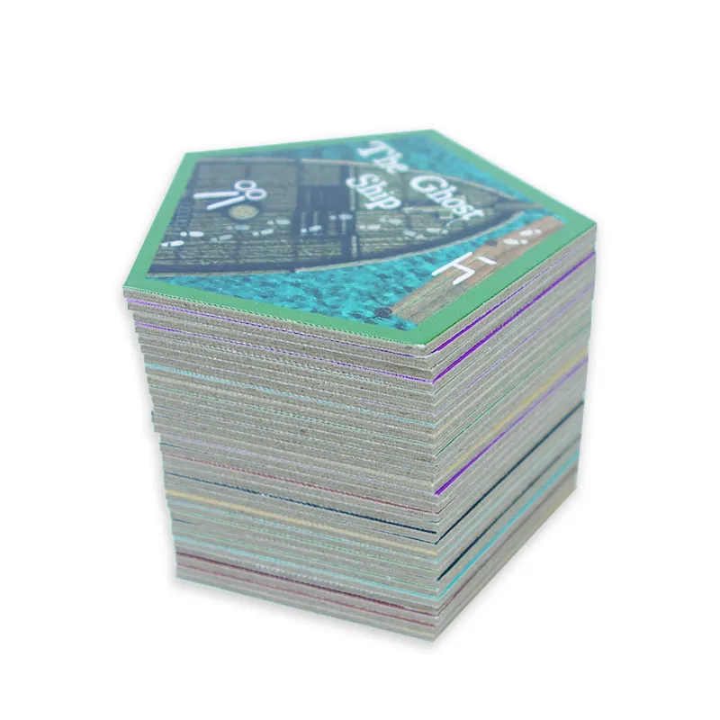 SFT Custom Printed Special Shape Board Game Thick Hexagon Card Game Manufacturer