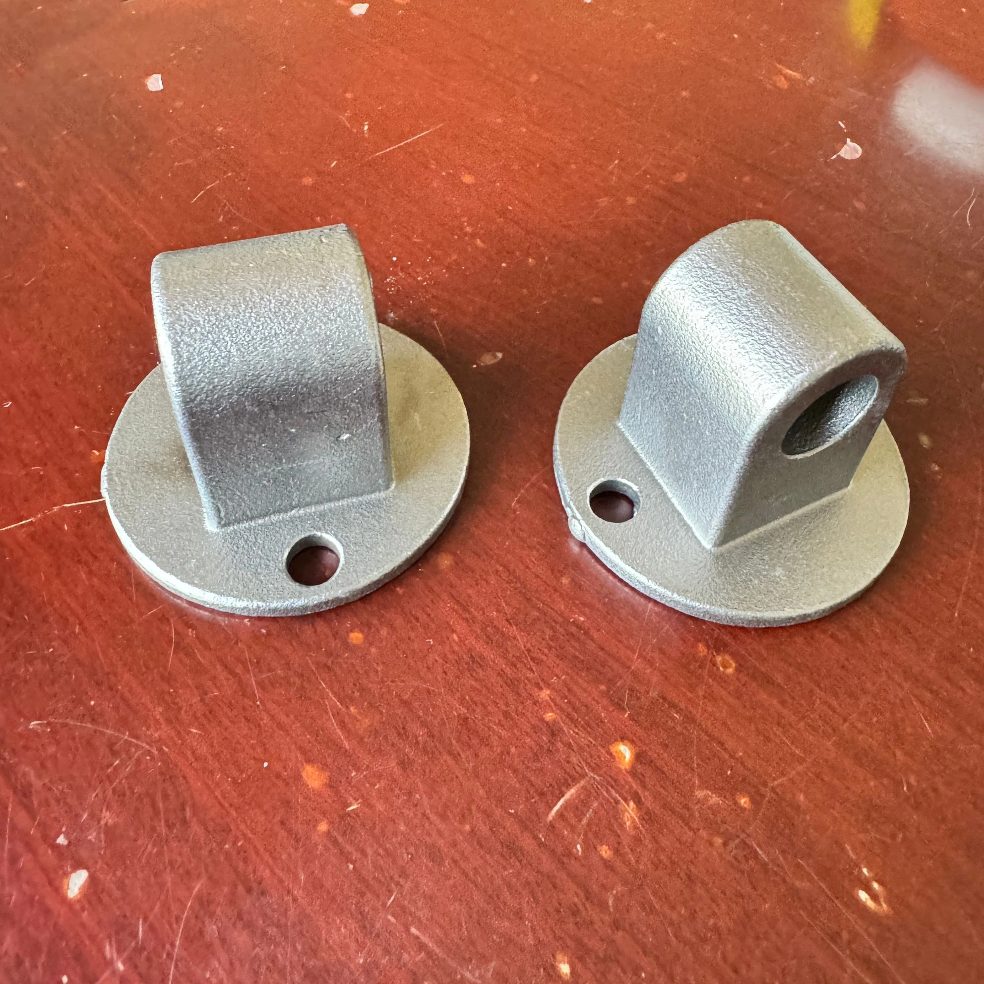 Balustrade Handrail Side Mounted Tube Flange End Cap Fittings Staircase Stainless Steel Pipe Connector