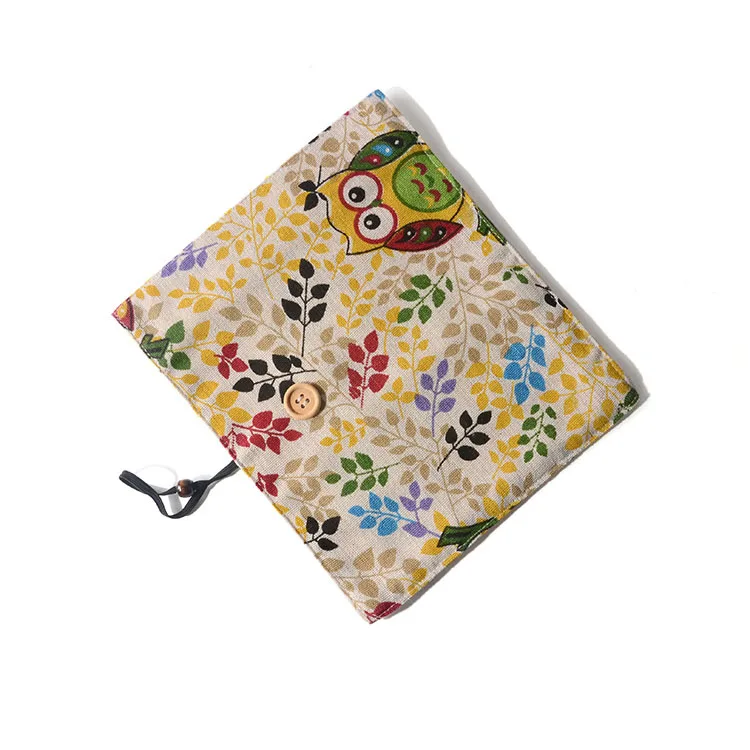 Wholesale New Portable Children Tableware With Bag Reusable Kids Bamboo Camping Travel Household Cutlery Set