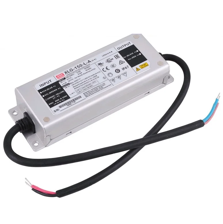 original mean well XLG-150-L-A 150W Constant power mode LED Driver for street fish lighting