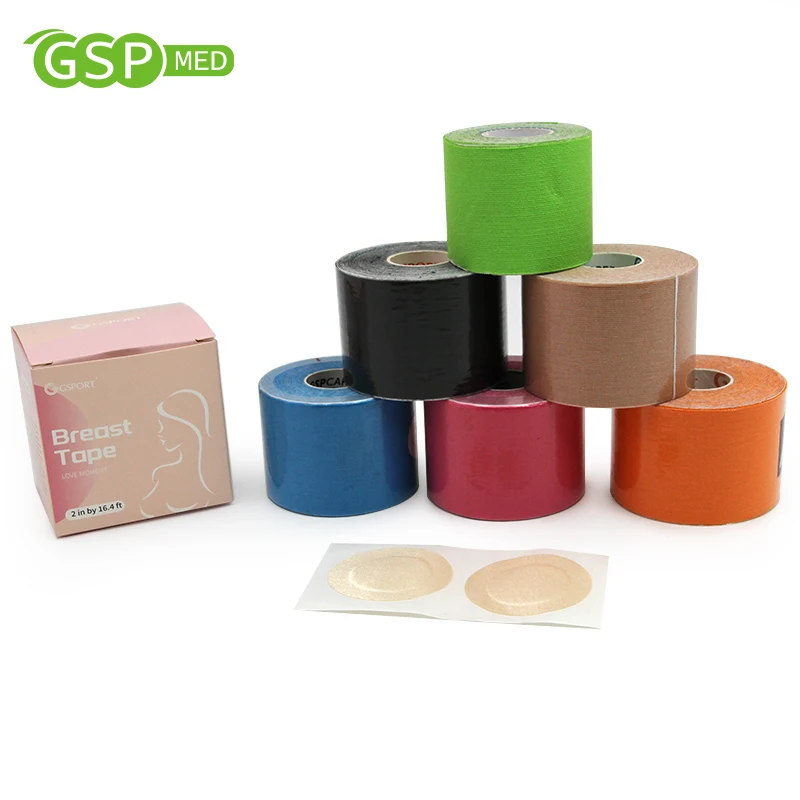 DIY Breathable Body Waterproof Double Sided Breast Lifting Brown Boob Tape